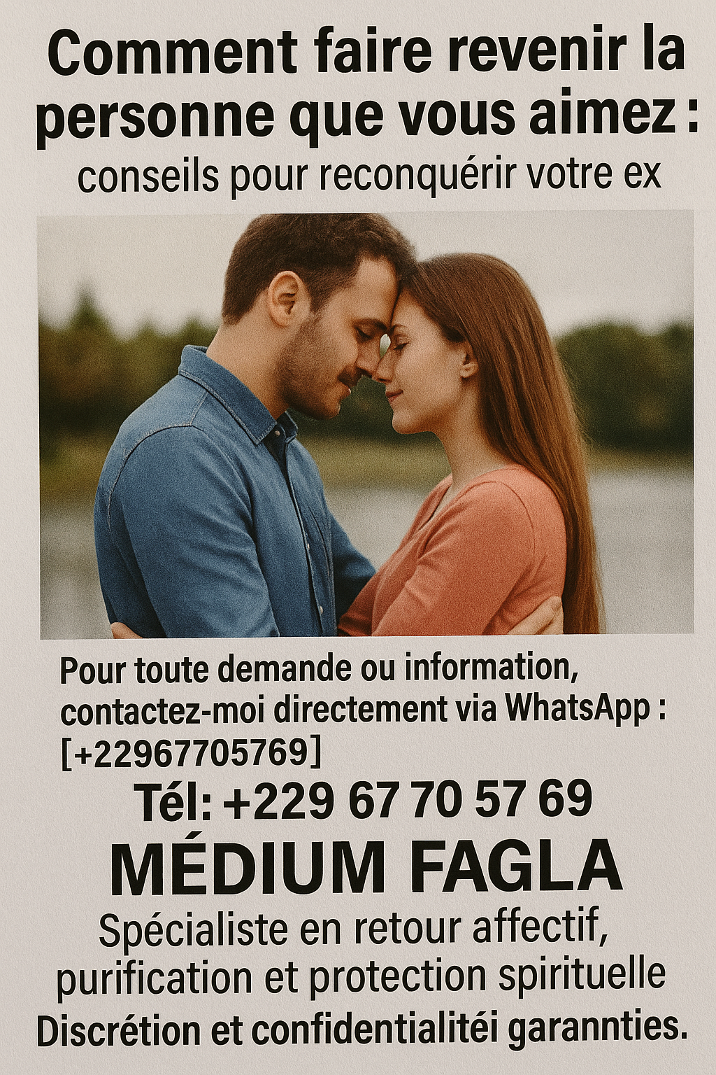 Rituel de retour affectif rapide de l'être aimé