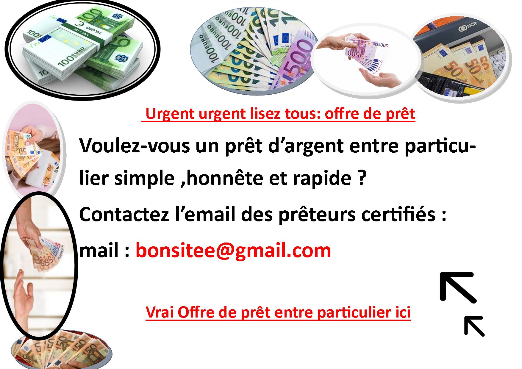 site d'Offre de prêt entre particulier gratuite en suisse ( bonsitee@gmail.com) bonsitee@gmail.com _____________________ ____________________________________ ____________________________________________________ ___________________________________________ ----- mail : bonsitee@gmail.com-------