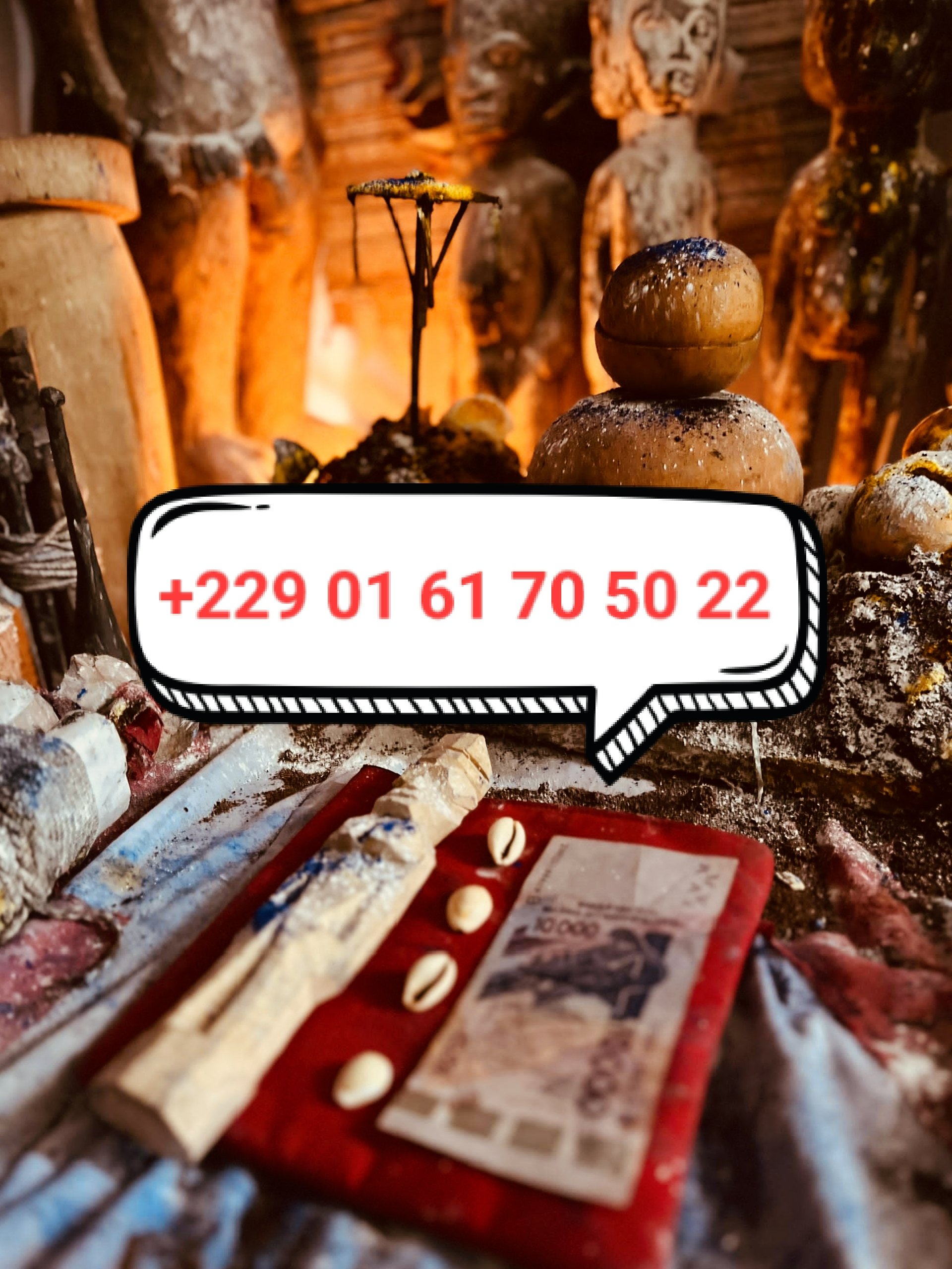 GRAND MAÎTRE MARABOUT VOYANT MÉDIUM DU MONDE DU PORTEFEUILLE MAGIQUE EN EURO VRAI +229 01 61 70 50 22
