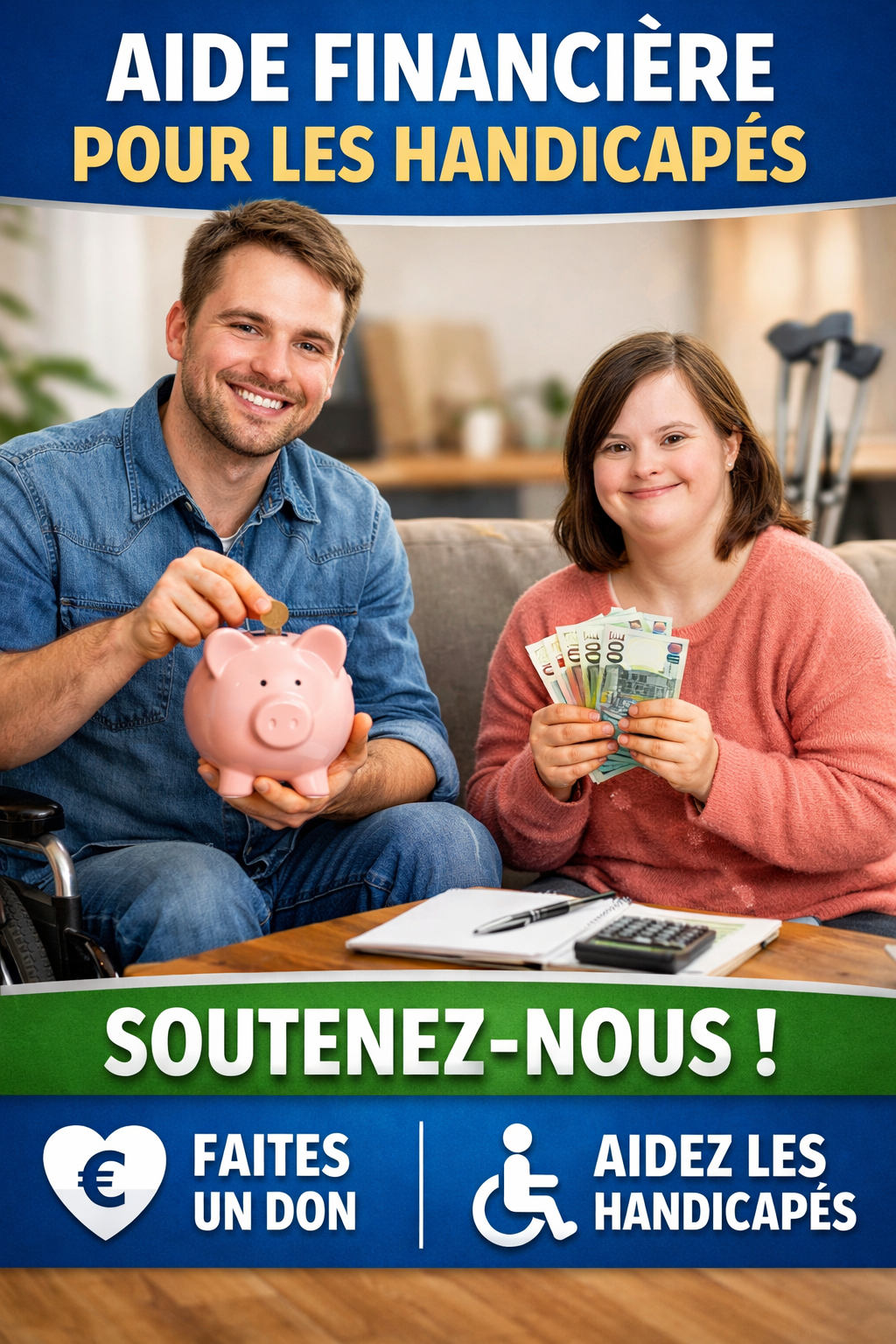 AIDES FINANCIÈRES AUX HANDICAPÉS : +33 7 57 75 16 67