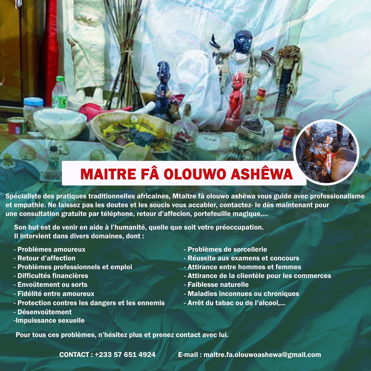 Faire revenir votre ex en 48h, Grand marabout puissant du monde, Tomber enceinte rapidement, Retour affectif 48h - Email : maitre.fa.olouwoashewa@gmail.com , CONTACT SUR WHATSAPP : +233 57 651 4924